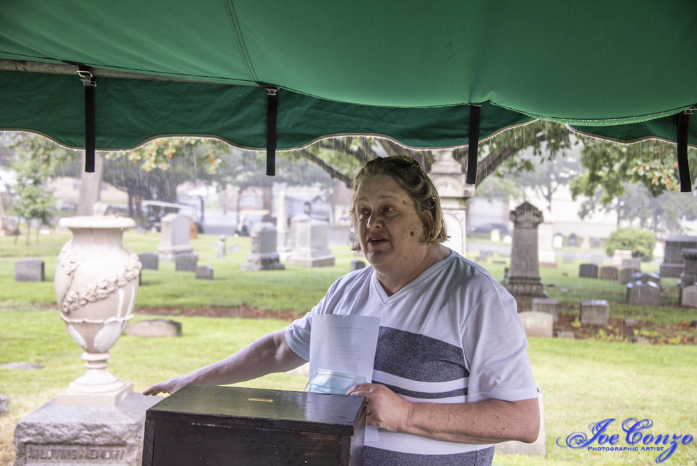 Susan Olsen, Woodlawn Cemetery historian. Photo: Joe Conzo, Jr.
